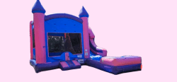 Pretty in Pink Bounce House with Slide - Wet/Dry