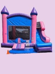 pink20bounce20house20203 1741060913 Pretty in Pink Bounce House with Slide - Wet/Dry