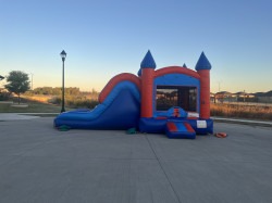 IMG 7256 1763481571 Red & Blue Dual Lane Mega Bounce House with Slide - Wet/Dry