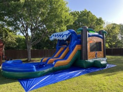 Bounce20House20Rentals20Near20me20Trop 1744600228 Tropical Wave Dual Lane Bounce House with Slide/Deep Pool -