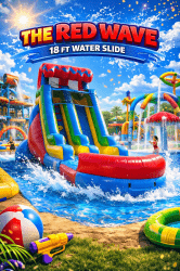 The Red Wave 18ft Slide Wet/Dry
